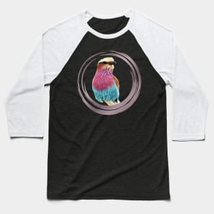 Lilac breasted Roller - Bird - Graphic - Bird in Africa Baseball T-Shirt